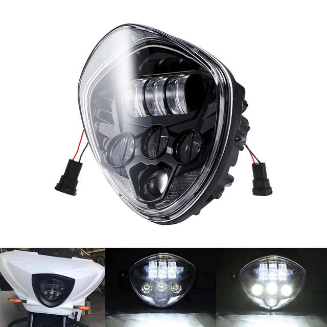 7 Motorcycle LED Headlight High Low Beam for Harley 1012 FLSTSE HL 1003