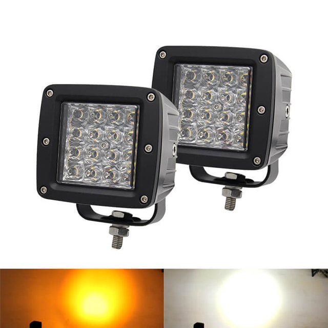 3 Inch Dual Colors Strobe Led Pods