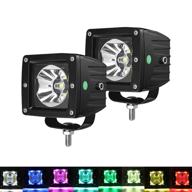 3 inch RGB Led Pods for Off Road Vehicles