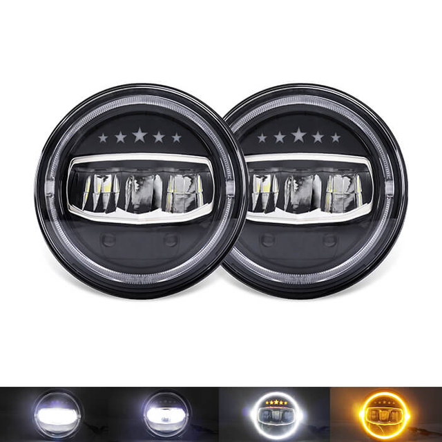 7 Inch Pentagram LED Headlight for Jeep Wrangler