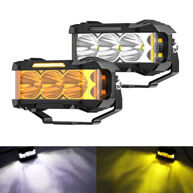 SideEye Scout 4 Inch 70W Side Shooter Lights with Amber White DRL 925 PRO
