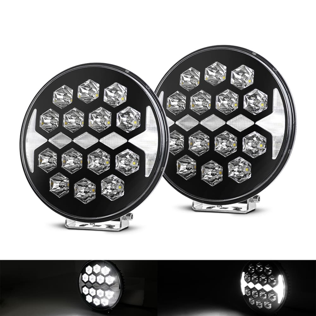 9 Inch LED Headlamp with White Dynamic Position Light for Truck 901D