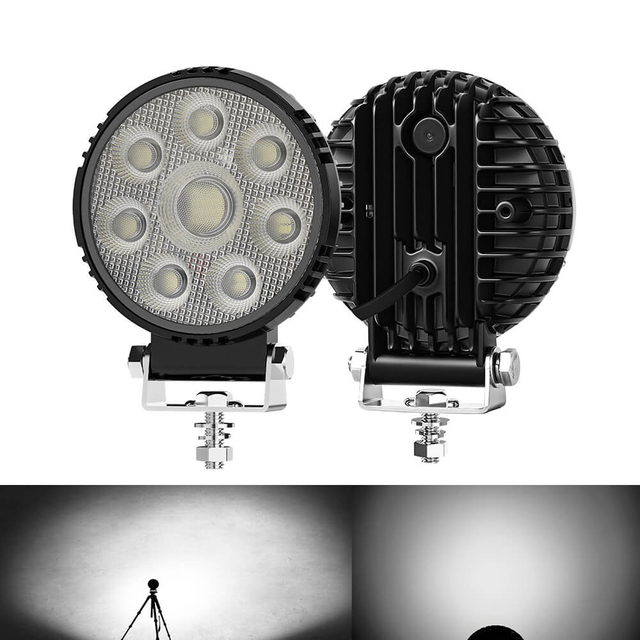 4 Round Anti Glare LED Work Light for Tractors GC 930D 8