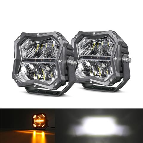 5 Inch LED driving Lights with Amber Backlight for Trucks 954M H