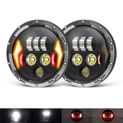7in Motorcycle Headlight with DRL