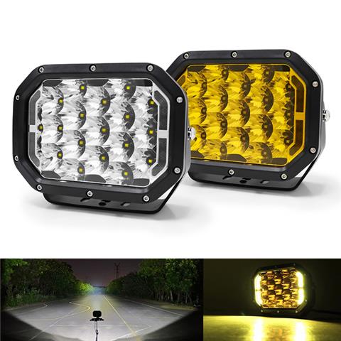 5x7 Rectangle Led Driving Lights with DRL