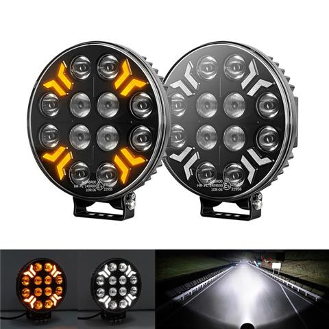 Apex XT 7 Inch 260W Truck Spotlight with Strobe Position Light 901Y 207