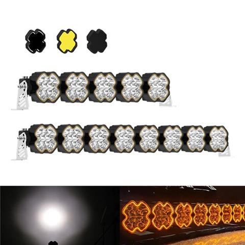 Linkable 4 Inch Pod Light Bar with DRL