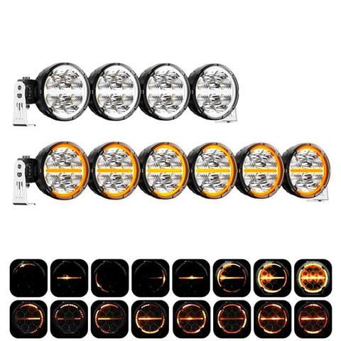 Linkable 5 Pod Light Bar with Dynamic Dual Color DRL