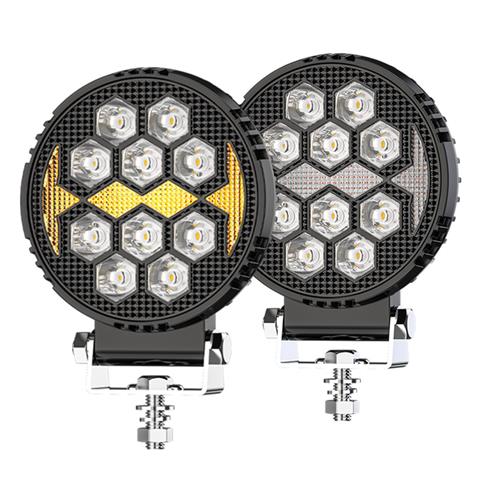 4 inch Round Led Work Light With Amber DRL for Truck 930D 12