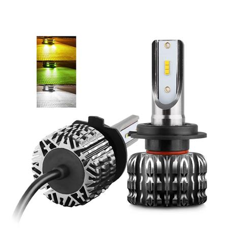 2020 Green Yellow Dark Grey Fanless Led Headlight Bulb Fog Light Bulb