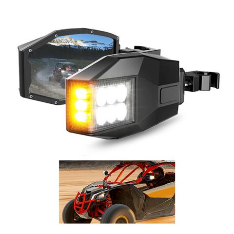 Universal UTV Mirrors Lights With Turn Signals