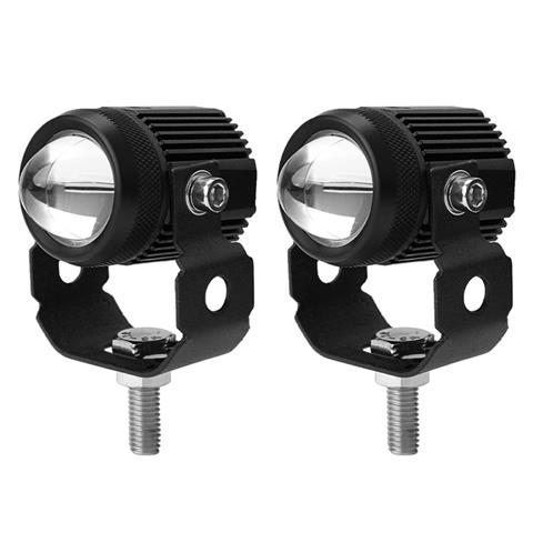 External Dual Colors Big Lens Led Auxiliary Light for Motorcycle