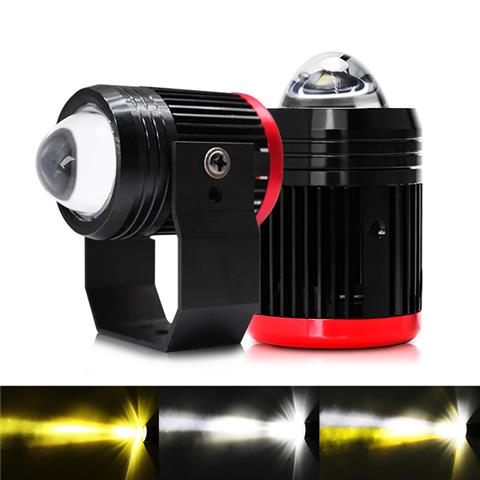 Motorcycle External Flashing Dual Colors Led Motorcycle Spotlights