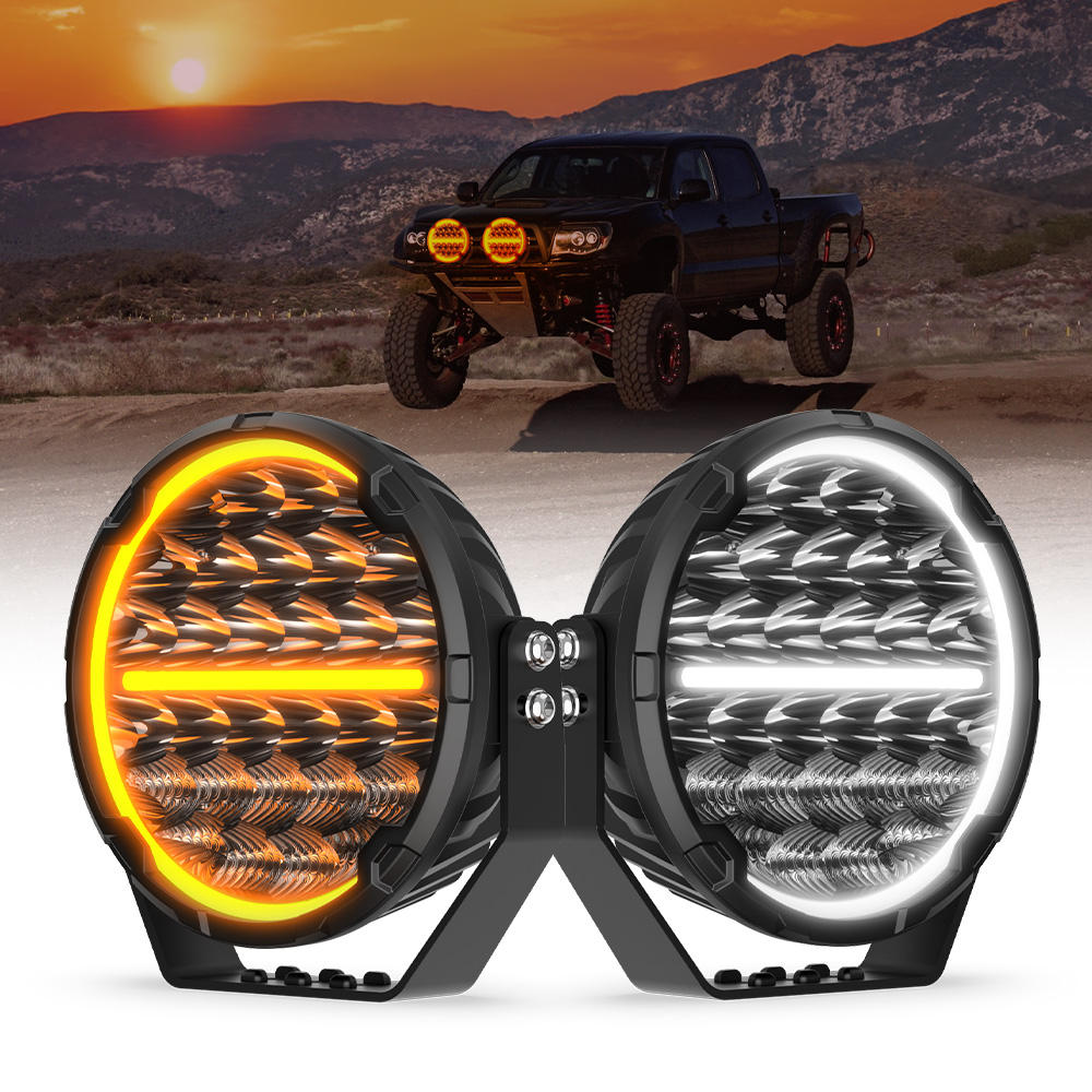 Led Work Light 1580M Off Road Led Spotlight 4x4 IP68 IP69K Bumper Roof 4WD SUV 9 Inch for Truck Offroad Led Driving Light 9 Inch