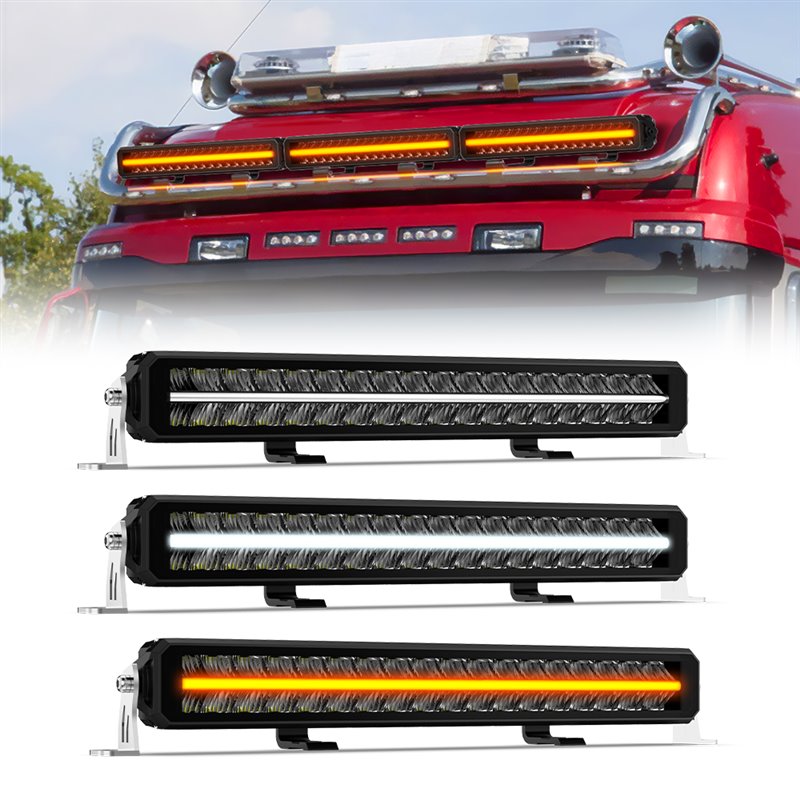 CE Anti Glare Led Ramp Light Bar 22 32 42 52 Inch DRL 24V 12V Siberian Car ECE Led Light Bars for Volvo Heavy Duty Semi Trucks