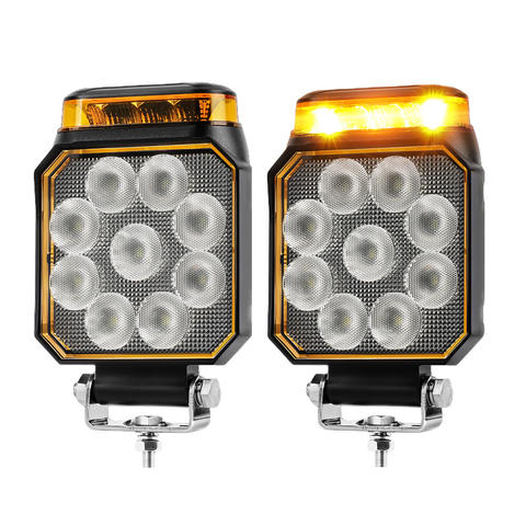 Newest E-mark Approved Amber Flash Warning Signal Led Work Light for Liebherr Bulldozer Road Roller