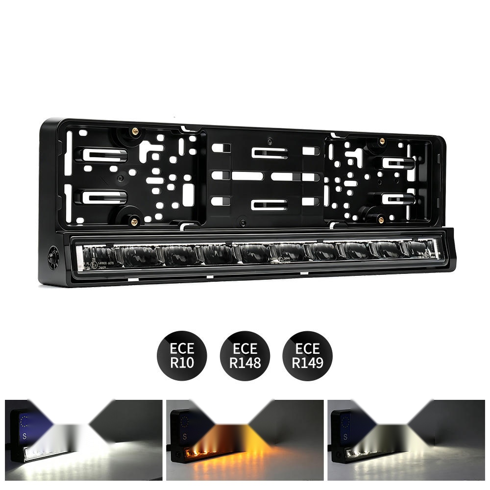 Customized Wholesale Number Plate Light Bar Bracket Led Bar Number License Plate Holder EU ECE R10 R148 R149